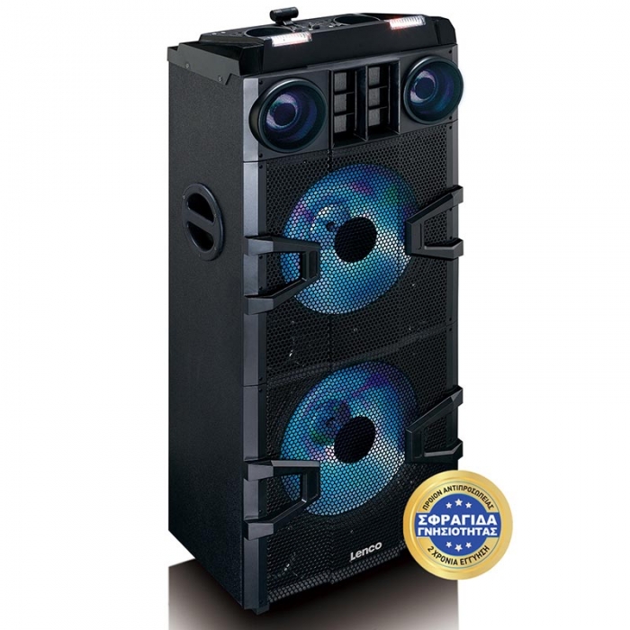 Ηχείο Party Speaker 700 W Με Bluetooth, Μικτή DJ, Aσυρματο Μικρόφωνο & Party Booster Μαύρο